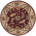 thumbnail image 2 of Safavieh Heritage Valery Oriental Wool Area Rug, Red/Ivory, 3'6" x 3'6" Round, 2 of 11
