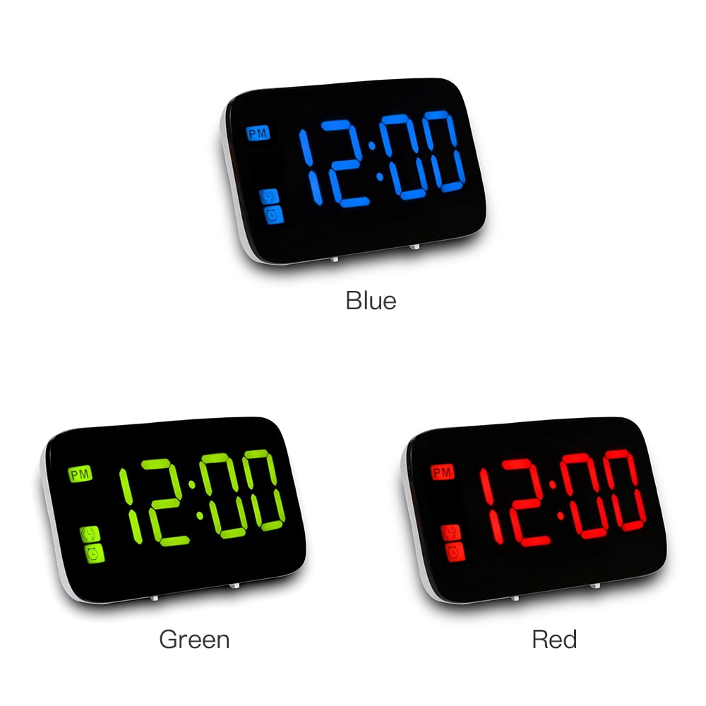 Smart Alarm Clock Table Digital Snooze Backlight LED Time Display Voice Control