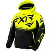 FXR Child Boost Snowmobile Jacket Thermal Flex Insulated Knit Black Hi-Vis - 6 220406-1065-06
