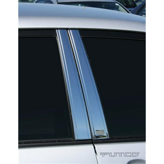 Putco 403115 Classic Decorative Stainless Steel Door Pillar Post Trim Set Fits select: 2005-2008 TOYOTA COROLLA