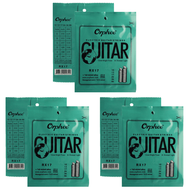 Juego De 5 Cuerdas Para Guitarra Eléctrica Alice - Calibre 010-046, Tensión Ligera, Acero Enchapado, Envío Rápido