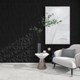 thumbnail image 4 of 33PCS 11.8'' x 11.8'' PVC 3D Wall Panel Diamond for Interior Wall Décor in Black, Wall Decor PVC Panel, 3D Textured Wall Panels, 4 of 7