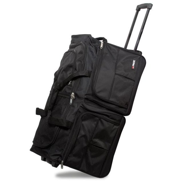 Hipack Sac de Voyage à Roulettes Robuste 28 Po. - Noir