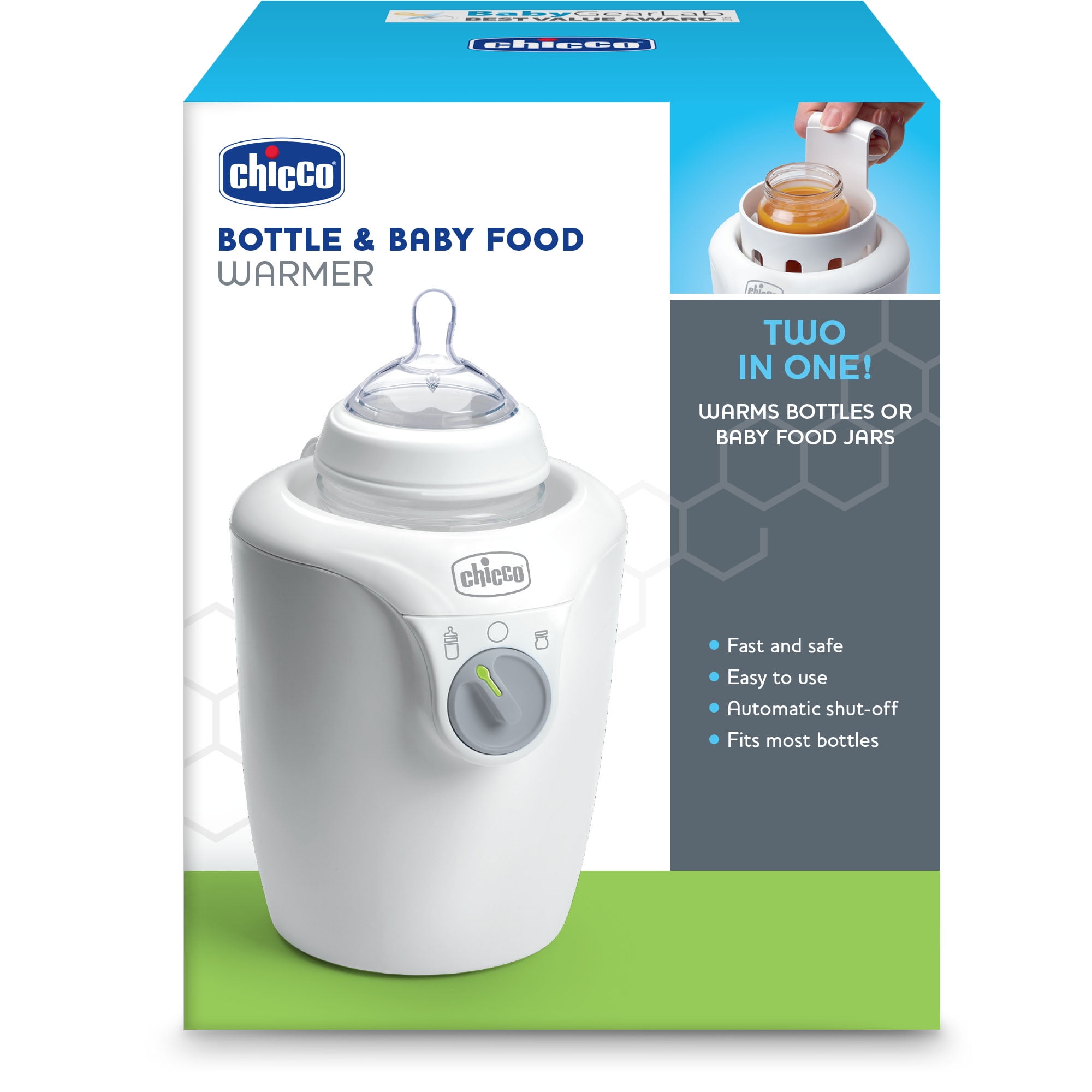 Chicco Starter Kit Steriliser+Bottle Warmer House-Car +1 Feeding Bottles +2