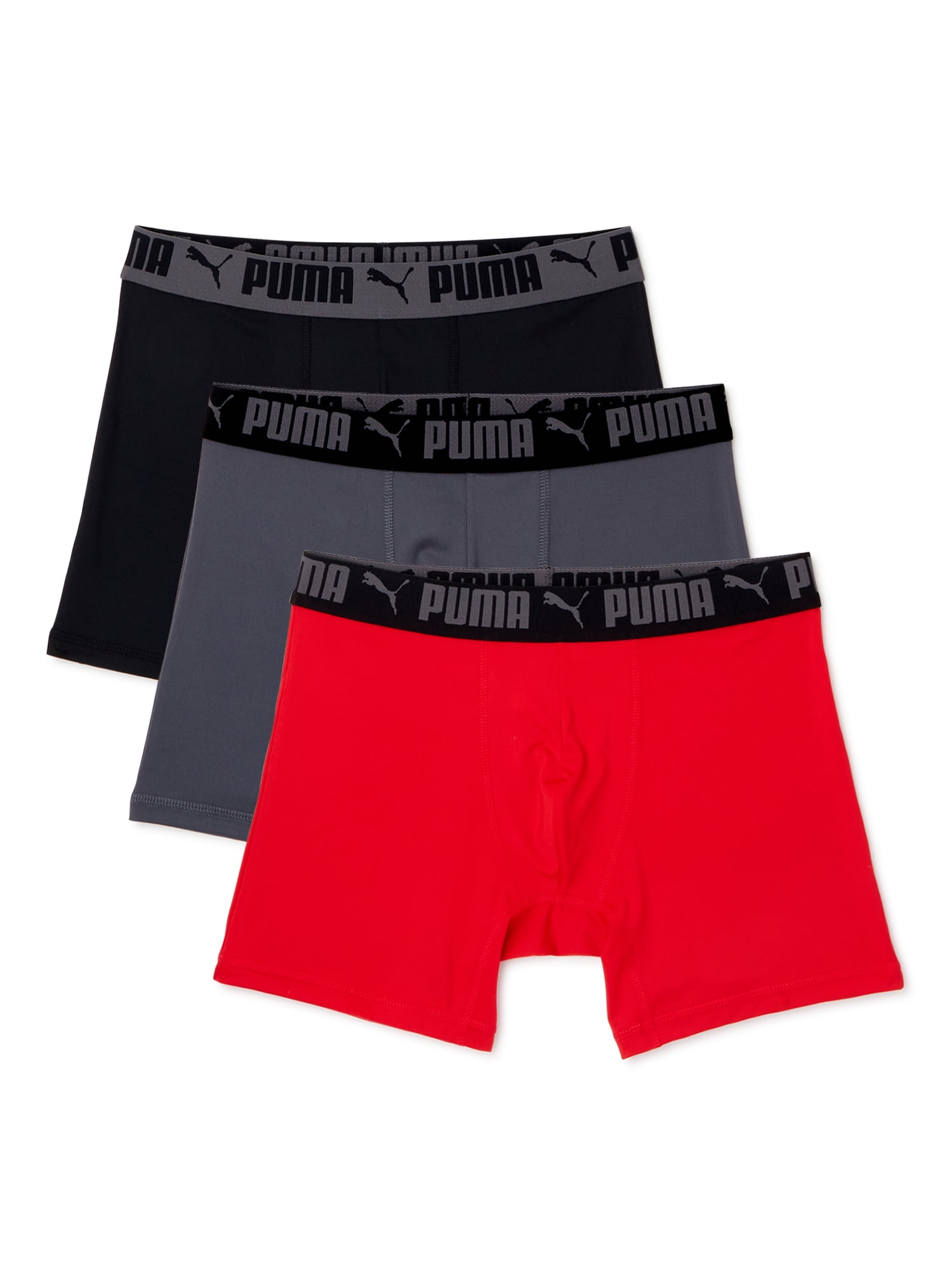 PUMA - Puma Men's Boxer Briefs, 3-Pack - Walmart.com - Walmart.com