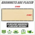 thumbnail image 4 of ColourTree Customized Size Fence Screen Privacy Screen Beige 5' x 123' - Commercial Grade 170 GSM - Heavy Duty - 3 Years Warranty - Cable Zip Ties Included, 4 of 5