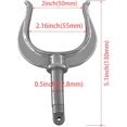 thumbnail image 2 of 2 Pcs Cadenas en Acier Inoxydable Cadenas à Rames Premium Bateau Marin Canot Radeau Bateau Kayak Canot Cadenas à Rames Montage Latéral, 2 of 5