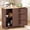 3 Drawers 2 Doors Brown, variant on Walsunny 40" Kitchen Islands Carts with Storage Drop Leaf Countertop on Wheels Rolling Microwave Utility Carts with 3 Drawers 1 Storage Cabinets,White