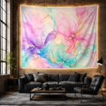 thumbnail image 6 of Ethereal Floral Arrangement Blooming Across a Cream Canvas Dreamy Watercolor for Art Lovers Floral Wall Art Housewarming Gift Tapestry Wall Hanging for Bedroom, Living Room and Dorm, 6 of 7