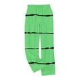 thumbnail image 4 of Women's Pajama Pants Elastic High Waist Straight Leg Loose Soft Cozy Casual Print Graphic Sleepwear Pant (3XL, Green), 4 of 5