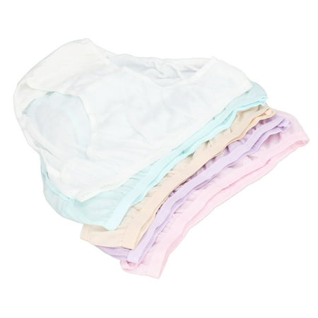 5 Pack Disposable Underwear, Pure Cotton Washable Panties High Cut Briefs Travel Underwear
