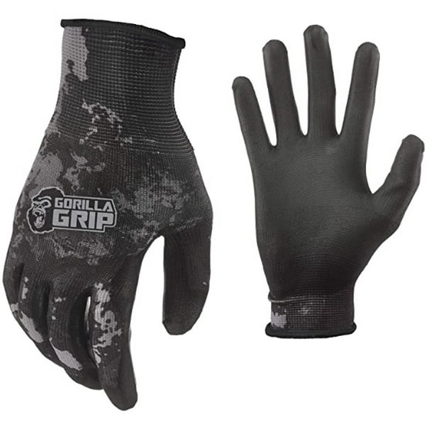Gorilla Grip Veil Tac Black No Slip Fishing Gloves, 2506826 Walmart