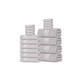 thumbnail image 3 of Dewall Maisons Light Grey 18-Piece Towel Set, Soft & Absorbent Cotton - Ideal For Everyday Use - Includes 4 Bath Towels, 6 Hand Towels, 8 Washcloths - Stylish Bathroom Essentials, 3 of 12