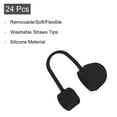 thumbnail image 3 of 24pack Straw Cover Cap, Black Silicone Straw Tips Cover Fits 8mm/0.31 Drinking Straws, 3 of 7