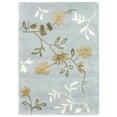 thumbnail image 3 of SAFAVIEH Soho Mable Floral Wool Area Rug, Light Blue, 6' x 6' Square, 3 of 10