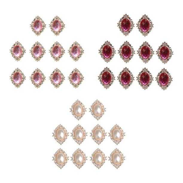 Bling Rhinestone BLESIY Adorno Fabricación Accesorios DIY Pinza para El Cabello adornos de espalda plana
