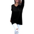 thumbnail image 4 of Suéter De Punto Suelto Para Mujer, Jersey Fino, Jersey (Negro)(L)-117769.05 Likrtyny Mujer, 4 of 8