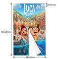 thumbnail image 4 of Cortina de puerta Luca para entrada, cortina opaca con estampado de patrón, cortina divisoria de ambientes, tapiz para decoración del hogar, 34" de ancho x 56" de largo, 4 of 7