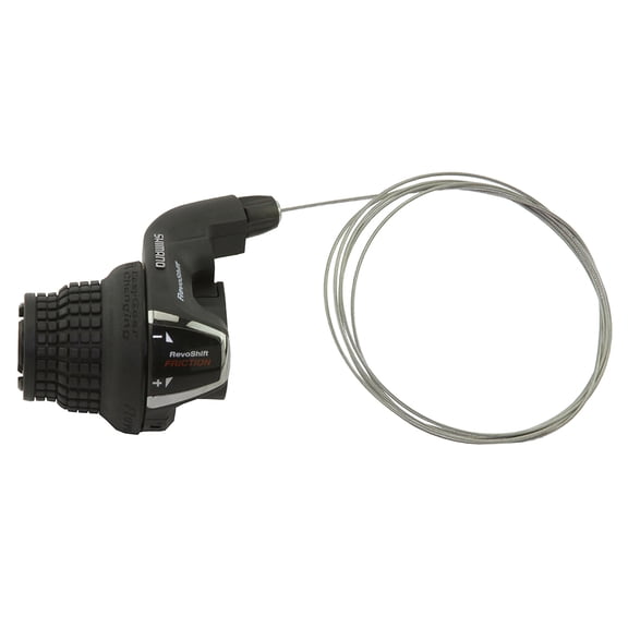 bike Twist Left Shifter Friction Black Shimano Revo.