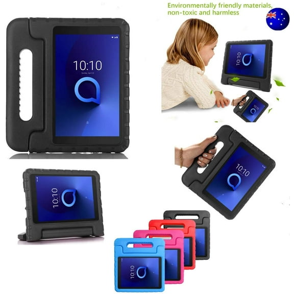 Golden Sheeps Kid Friendly Case Compatible for iPad 9/8/7 Generation Case (2021/2020/2019)10.2 inch, iPad Air (2019)10.5-inch Shockproof Ultra Light Weight Convertible Handle Stand Cover-Black)