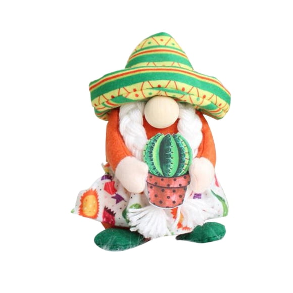 TIELUTT Hat Without Face Old Man Decoration Cute Holding Guitar Doll Mexican Carnival Figments A Ornament Teacher Ornament Bulk Dated Christmas Ornament Pan Ornament Christmas Ornament Decorations
