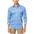 thumbnail image 2 of Camisa Con.Struct con Botones de acuarela para hombre azul mediano Botones al frente, 2 of 2