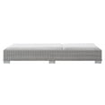 thumbnail image 6 of Lounge Chair Chaise, Sunbrella, Rattan, Wicker, Light Grey Gray White, Modern Contemporary Urban Design, Outdoor Patio Balcony Cafe Bistro Garden Furniture Hotel Hospitality, 6 of 10