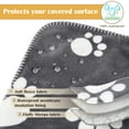thumbnail image 3 of Kritter Planet Softness Waterproof Blanket for Dog&Cat,Warm and Comfortable Protective Couch,Floor,Decorated Home,Outdoor,Dark Gray Paw, 3 of 7