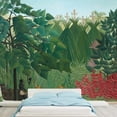 thumbnail image 3 of wall26 - The Waterfall by Henri Rousseau - French Post-Impressionism - Naive Primitivism - Peel and Stick Large Wall Mural, Removable Wallpaper, Home Decor - 66x96 inches, 3 of 6