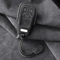 thumbnail image 4 of Car Key Fob Cover Case Protector Alcantara Leather Car Remote Key Fob Cover Shell For Audi A4 B9 A5 Q5 Q7 S4 S5, 4 of 9