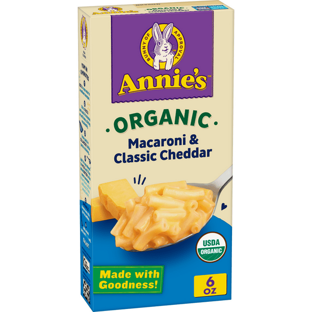 Annie's Organic Pasta & Mild Cheddar Macaroni and Cheese, Mac & Cheese