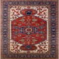 thumbnail image 1 of Ahgly Company Indoor Square Mid-Century Modern Pink Pink Persian Area Rugs, 8' Square, 1 of 6