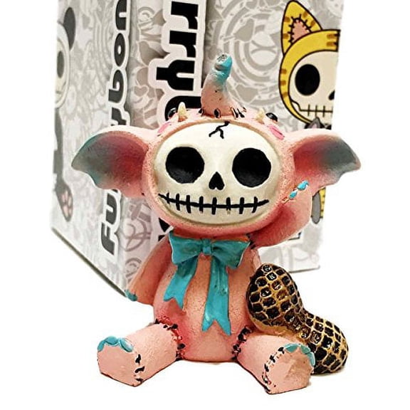 Furry Bones Dumbo Elefun The Pink Elephant With Giant Peanut Figurine Furrybones