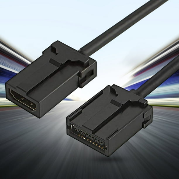 Cable de vídeo HD Tipo E a A M/F Cable compatible con HDMI (Hebilla HD A hembra/Tipo E)