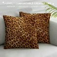 thumbnail image 3 of COMIO  Set of  Throw Pillow Cover Case Beautiful Wild Leo Pattern Leopard Skin Shawl Animal Print Decorative Pillowcase  Case Cushion Cover for Bed Couch, 3 of 5