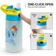 thumbnail image 4 of Kids Water Bottle with Straw - My Lit-tle Pony Stainless Steel Vacuum Insulated Water Bottle for Boys Girls, 4 of 7