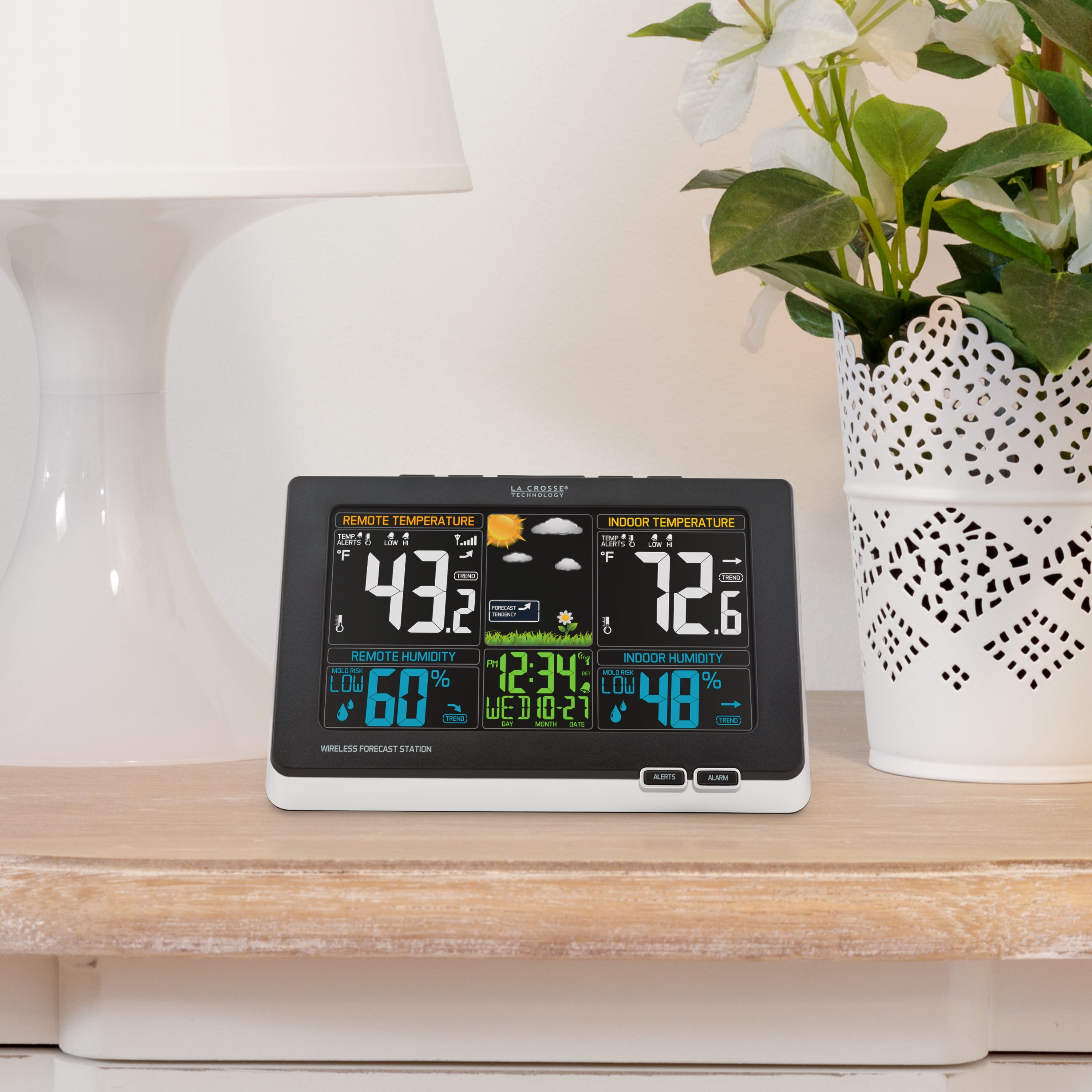 La Crosse Technology Wireless Color Weather Station with Mold Indicator, 1 Ea., 308-1414MB