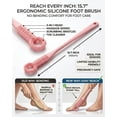 thumbnail image 5 of Easy-Reach Deep Cleaning Foot Brush,15.7" Toe Scrubber Brush Long Handle,Long Handle Toe Cleaning Brushs for Seniors, Bariatric (Blue), 5 of 8