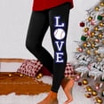 thumbnail image 1 of MKLEKYY Leggings para mujer, moda informal para mujer, otoño/invierno, letras de béisbol, pantalones de yoga estampados en 3D, leggings, 1 of 3