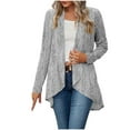 thumbnail image 2 of Mgmyaa Women's Cardigan Casual Loose Fit Long Sleeve Open Front High-Low Spring Fall Comfortable Tops, 2 of 7