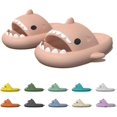 thumbnail image 1 of Shark Sandals with Thick Sole and Deep Heel Non-Slip Beach Slippers for Men and Women Fashion Summer Shower Shoes, 1 of 5