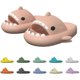 thumbnail image 1 of Shark Sandals with Thick Sole and Deep Heel Non-Slip Beach Slippers for Men and Women Fashion Summer Shower Shoes, 1 of 5
