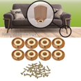 thumbnail image 3 of Patas de muebles Patas de mesa de hierro Inicio Bricolaje Mesas de Marrón claro Zulema Deslizan deslizadores, 3 of 8