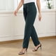 thumbnail image 5 of Pantalones De Color Puro Pantalones Casuales Transpirables Elegantes Para Dama Para Fiesta ANGGREK Ropa, 5 of 8