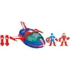 Marvel Super Hero Adventures Playskool Heroes Quinjet with Captain America and Iron Man Set