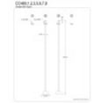 thumbnail image 2 of Kingston Brass CC53300DLTKF20 Modern Standard Mount Plumbing Toilet Trim Kit, 5/8" x 3/8" O.D. Comp, Matte Black, 2 of 2