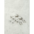 thumbnail image 4 of Time and Tru Silvertone Multi Earring Set, 5 Pairs, Initial C, 4 of 4