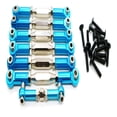thumbnail image 1 of Ounissouiy RCGOFFLOW 7 Uds. Juego de varillas de enlace de dirección con distancia entre ejes de aleación de aluminio para 1/10 Rc conjunto de Kits de construcción modelo Azul, 1 of 6