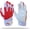 White - Red, variant on Stealth Football Lineman Gloves White, Battle College Lineman, Be a Villain Not a Joker with Padded Protection, Youth, Kids, Men, Boys, Small to XXL Sizes