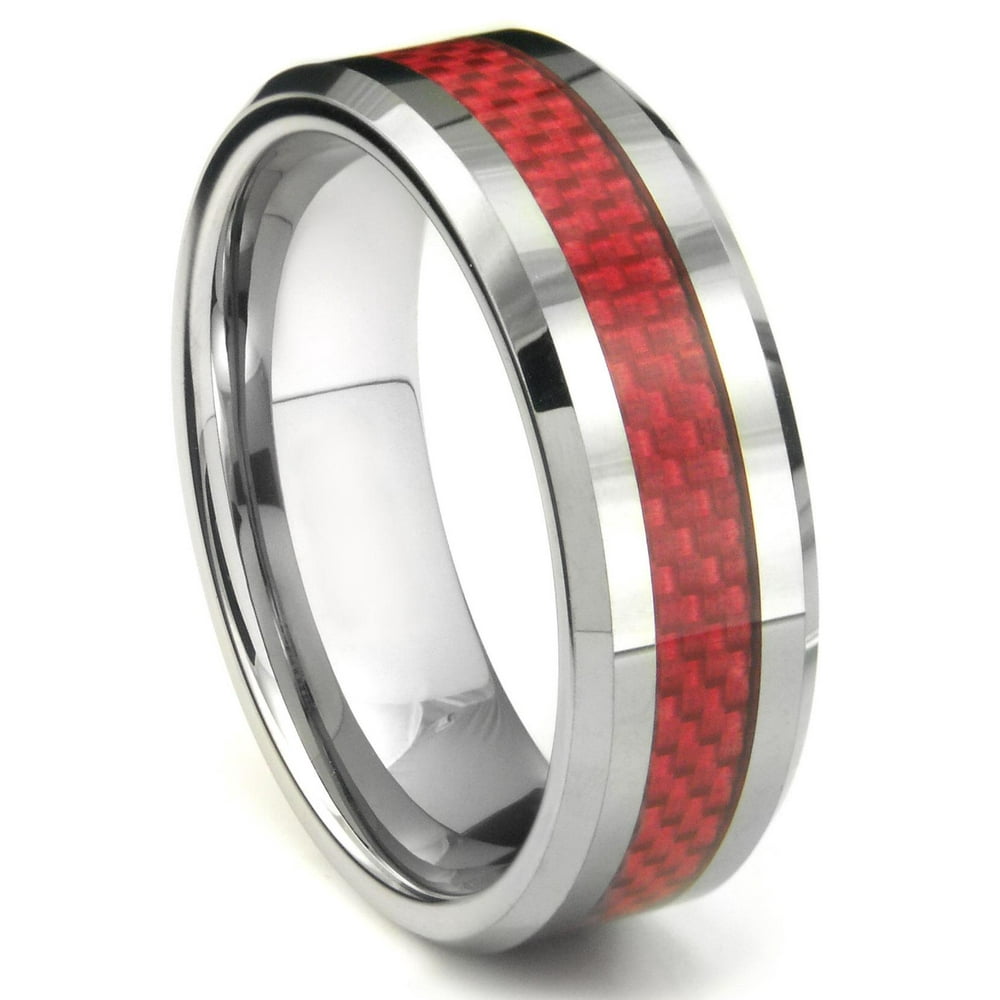 Titanium Kay Titanium Kay Tungsten Carbide Red Carbon Fiber Comfort